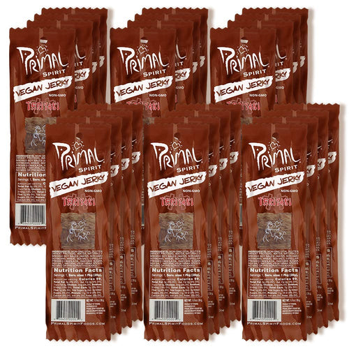 Primal Spirit Vegan Jerky, Classic Teriyaki, 1 oz (Pack of 24)