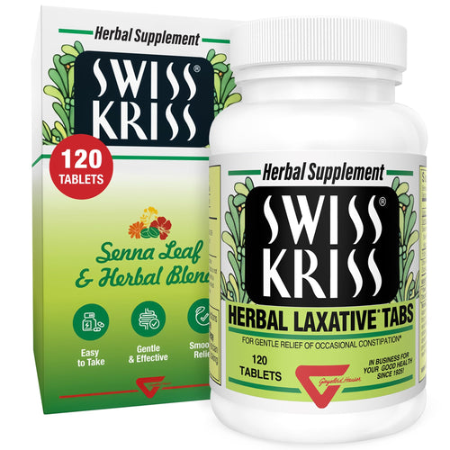 Swiss Kriss Herbal Laxative Tablets, 120 Count