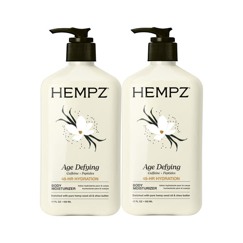 Hempz Age Defying Moisturizing Body Lotion, 17 fl oz (Pack of 2)