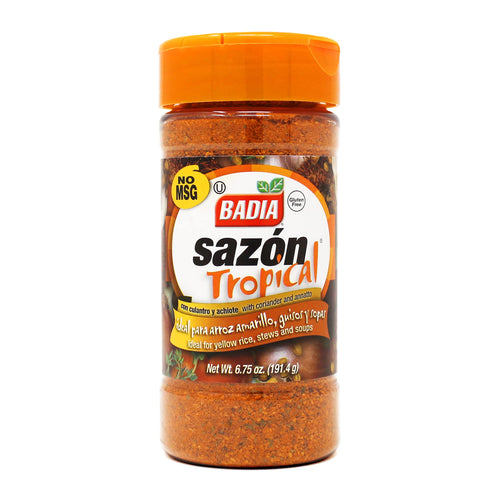 Badia Sazon Tropical with Coriander and Annatto, 6.75 oz