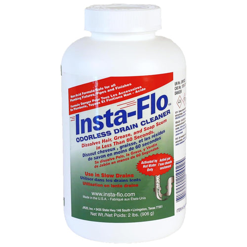 Insta-Flo Crystals Drain Cleaner, 2 lb