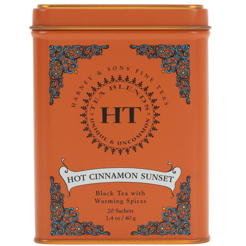 Harney & Sons Hot Cinnamon Sunset Black Tea with Orange & Cloves, 20 Sachets