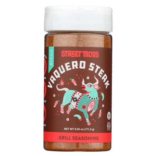 Riega Street Taco Grill Seasoning, Vaquero Steak, 6.05 oz