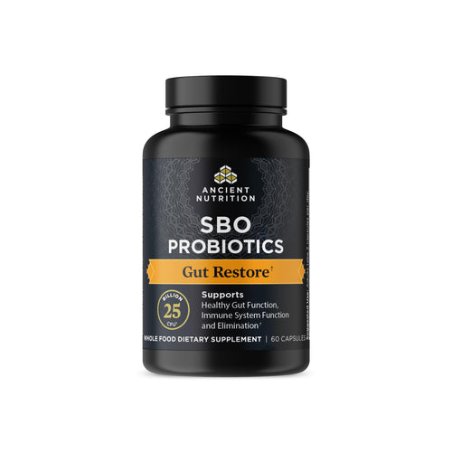 Ancient Nutrition SBO Probiotics Gut Restore, 25 Billion CFUs Capsules