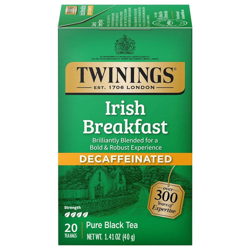 Twinings Irish Breakfast Decaf Tea, 20 Count (Case of 6)