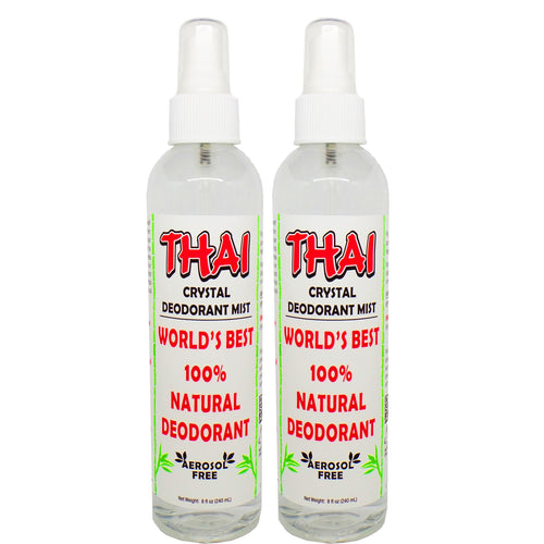 Thai Deodorant Stone Thai Crystal Mist Deodorant Pump, 8 fl oz