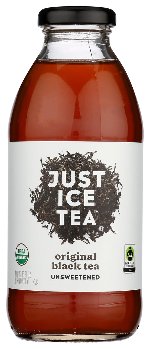Just Ice Tea Black Original Unsweetened Organic Tea, 16 fl oz