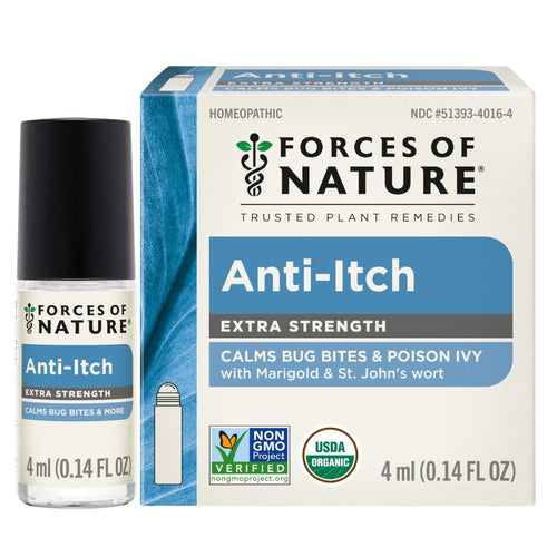 Forces of Nature Organic Anti-Itch Extra Strength Roll-On, 0.14 fl oz
