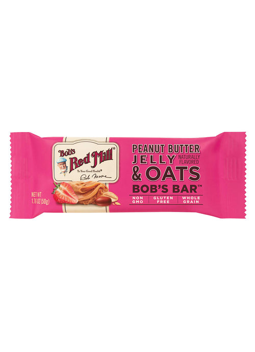 Bob's Red Mill Peanut Butter Jelly & Oats Snack Bar, 12 Count