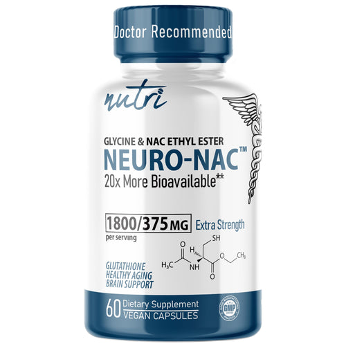 Nutri Neuro NAC 375 mg Extra Strength with 1800 mg Glycine, 60 Capsules
