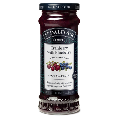 St. Dalfour Cranberry with Blueberry Fruit Spread, 10 oz