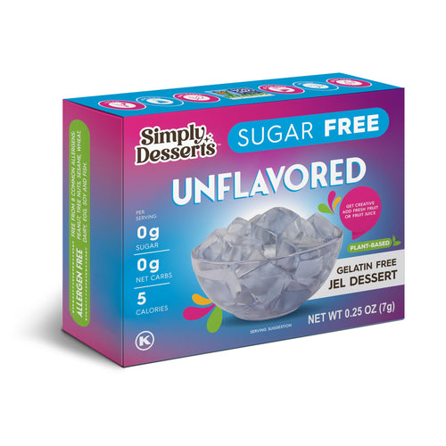 Simply Delish Unflavored Jel Dessert, 0.3 oz