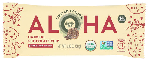 Aloha Organic Protein Oatmeal Chocolate Chip Bar, 1.98 oz