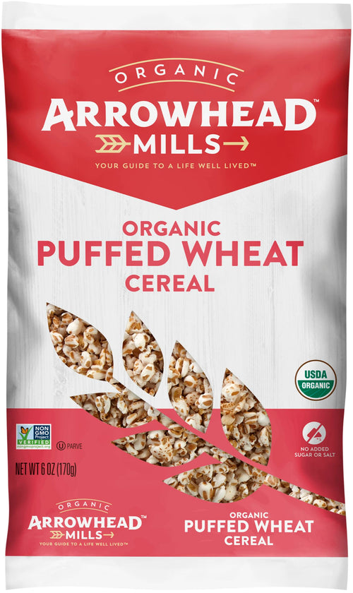 Arrowhead Mills Puffed Wheat Cereal, 6 oz Bag