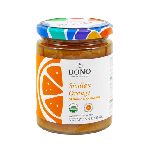 BONO Organic Sicilian Orange Marmalade, 12.4 oz