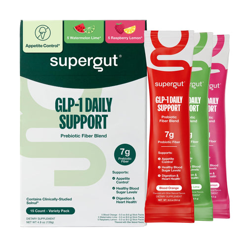 Supergut GLP1 Daily Support, Variety Pack, 15 Servings