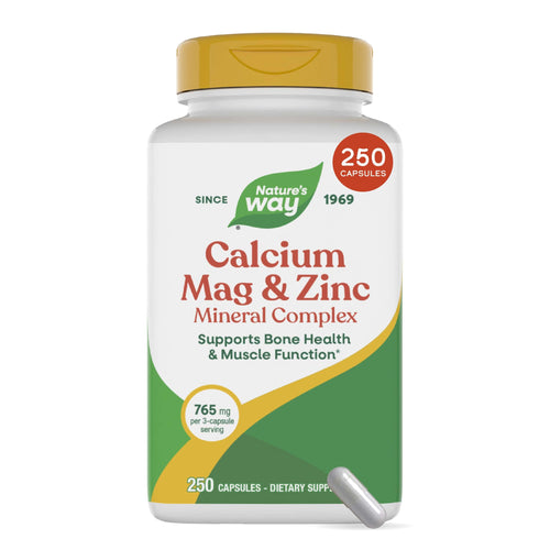 Nature's Way Calcium, Magnesium & Zinc Mineral Complex, 250 Capsules