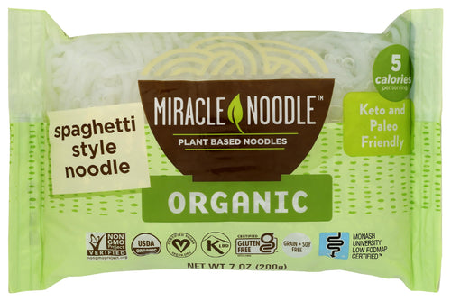 Miracle Noodle Organic Spaghetti Style Shirataki Noodles, 7 oz