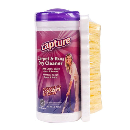 Capture Carpet & Rug Dry Cleaner with Brush, 1 lb