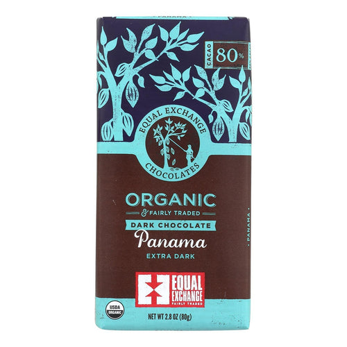 Equal Exchange Organic Extreme Dark Chocolate Bar, 2.8 oz (Pack of 12)