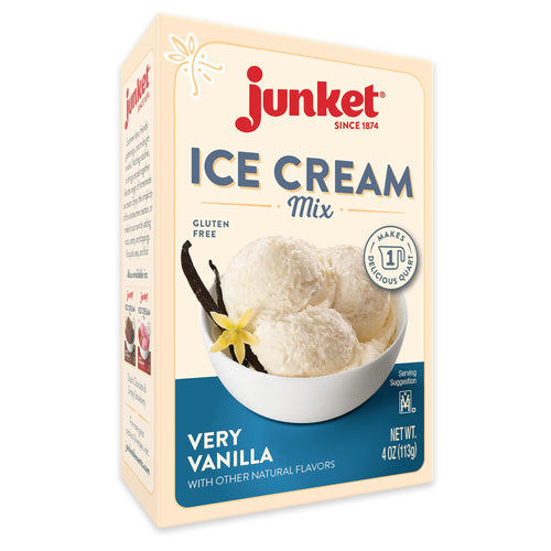 Junket Ice Cream Mix, Very Vanilla, 4 oz