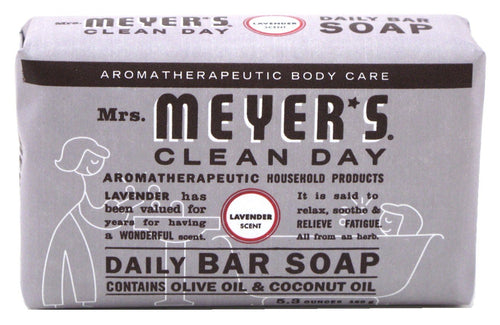 Mrs. Meyer's Clean Day Lavender Bar Soap, 5.3 oz (Pack of 3)