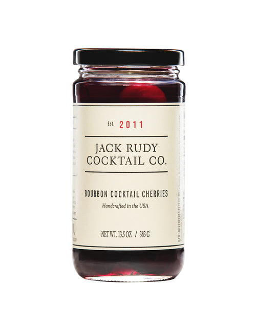Jack Rudy Cocktail Co. Bourbon Barrel Aged Cocktail Cherries, 13.5 fl oz