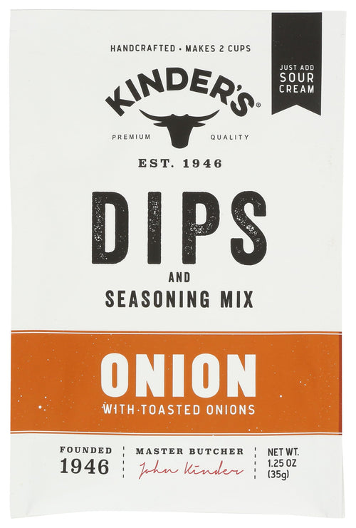 Kinder's BBQ Sauce, Dips & Seasoning Mix, Onion, 1 oz
