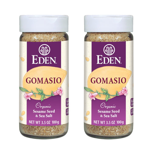 Eden Organic Gomasio Sesame Seeds and Sea Salt Seasoning, 3.5 oz (Pack of 2)