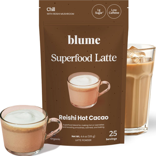 Blume Superfood Reishi Hot Cacao Latte Powder, 25 Servings