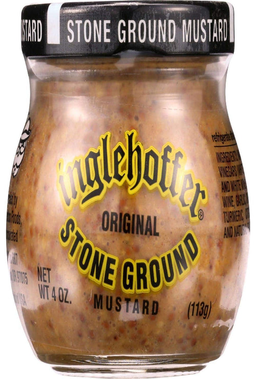 Inglehoffer Stone Ground Mustard, 4 oz (Pack of 12)