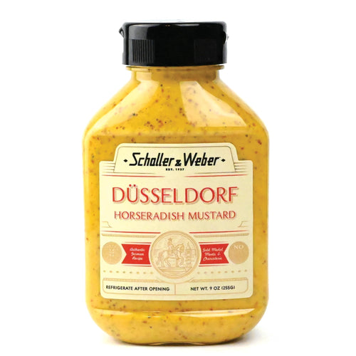 Schaller & Weber Dusseldorf Horseradish Mustard, 9 oz Squeeze Bottle