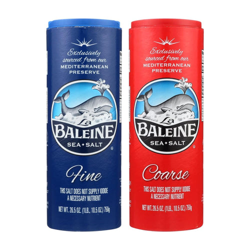 La Baleine Fine & Coarse Sea Salt (2 Pack Bundle)