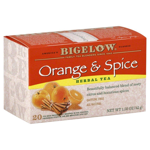 Bigelow Orange & Spice Tea, 1.5 oz (Pack of 2)
