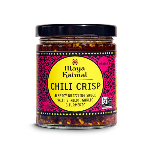 Maya Kaimal Chili Crisp, Medium Heat, 5.5 oz Jar