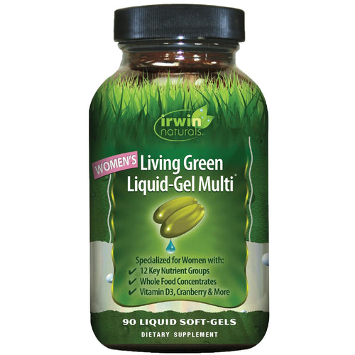 Irwin Naturals Women's Living Green Liquid-Gel Multivitamins, 90 Softgels