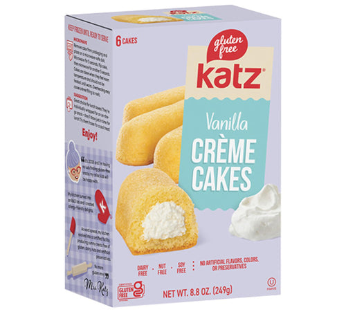 Katz Gluten Free Vanilla Creme Cakes, 8.8 oz