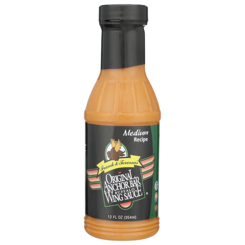 Anchor Bar Original Buffalo Wing Sauce, Medium, 12 fl oz