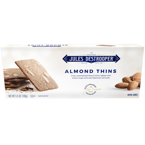 Jules Destrooper Almond Thins Caramelized Almond Cookies, 3.5 oz