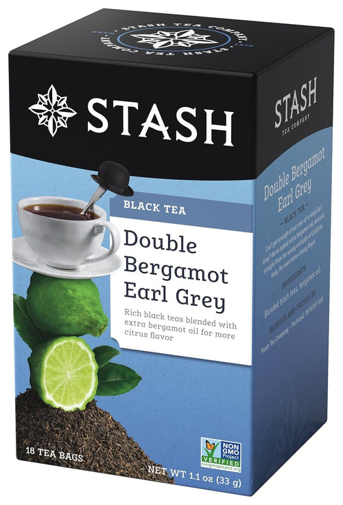 Stash Double Bergamot Earl Grey Black Tea, 18 Count