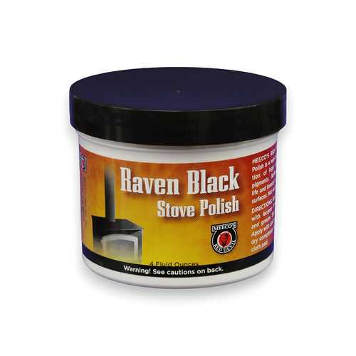 Meeco's Red Devil 402 Raven Black Stove Polish Paste, 4 oz