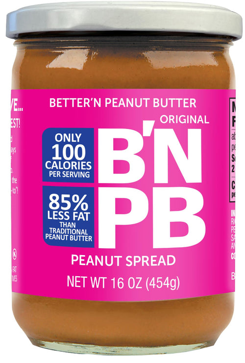 Better'n Peanut Butter Original Low Fat Peanut Butter Spread, 16 oz Glass Jar