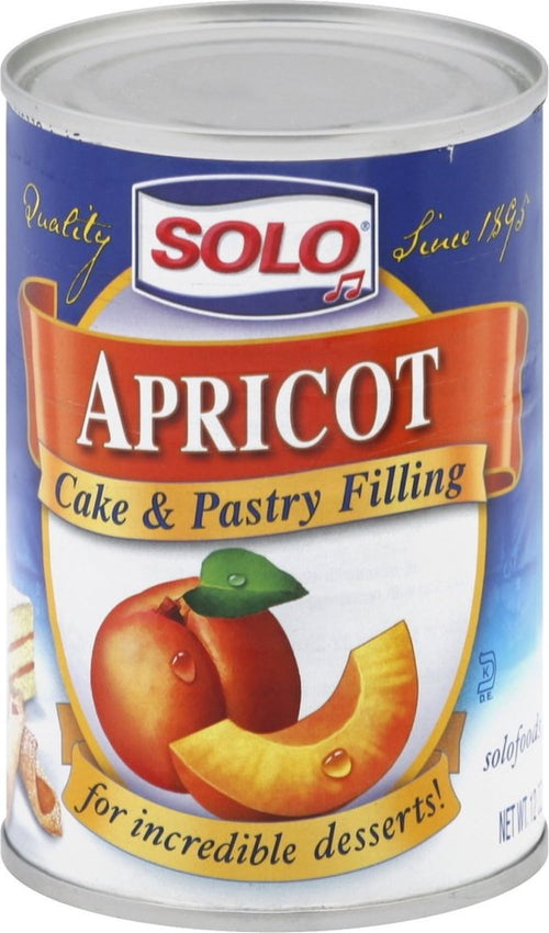 Solo Apricot Filling, 12 oz
