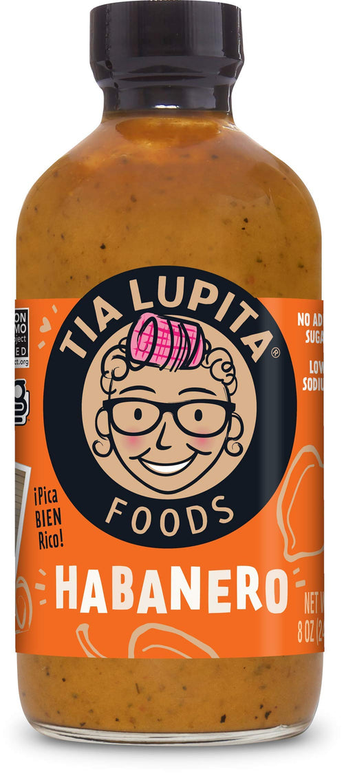 Tia Lupita Habanero Hot Sauce, Sweet Heat, Medium Spice, 8 oz (Pack of 2)