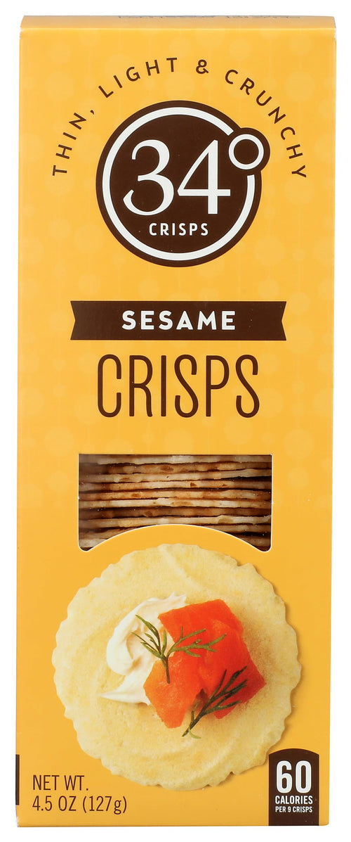 34 Degrees Sesame Crisps, 4.5 oz