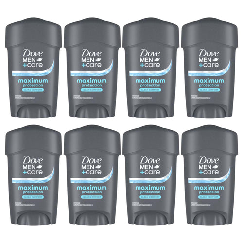 Dove Men+Care Clinical Antiperspirant Deodorant, Clean Comfort, 1.7 oz (Pack of 8)