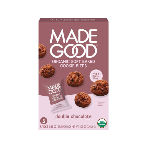MadeGood Organic Soft Mini Double Chocolate Cookies, 0.85 oz