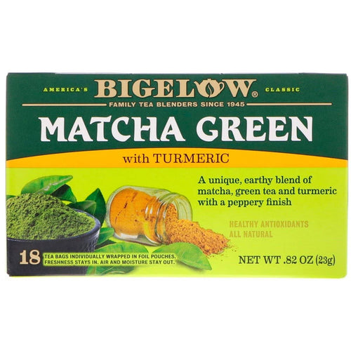Bigelow Matcha Green Tea with Turmeric, 18 Count
