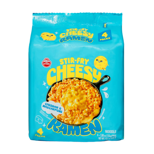Otoki Cheesy Ramen Noodles, Cheddar & Mascarpone, 3.88 oz (Pack of 4)