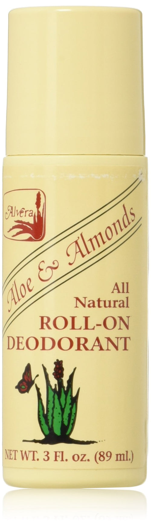 Alvera Roll-On Deodorant, Aloe and Black Seed, 3 oz (Pack of 2)